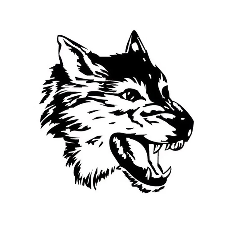 28*28CM WOLF's Head Fashion Personality Modified Car Stickers WOLF Car ...