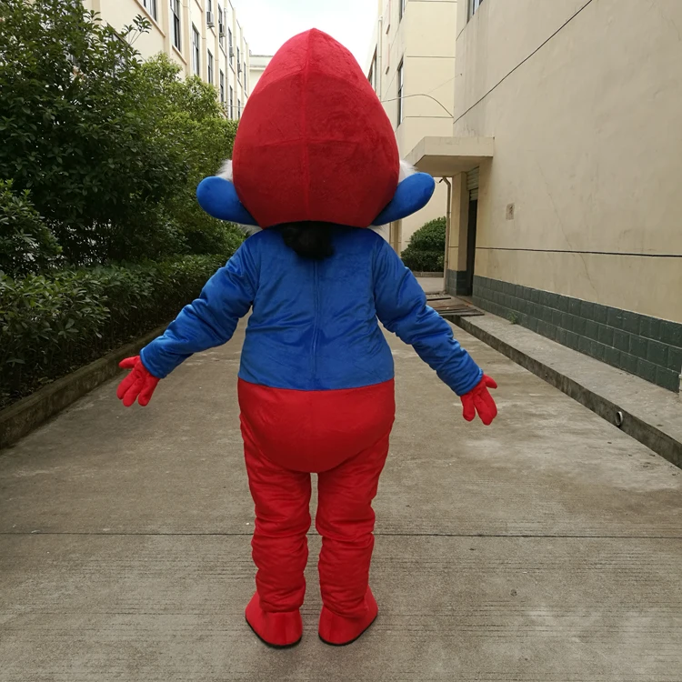 Christmas Party Suit  Blue Elves Mascot Costume Adult Size Cartoon Mascot Mascotas 