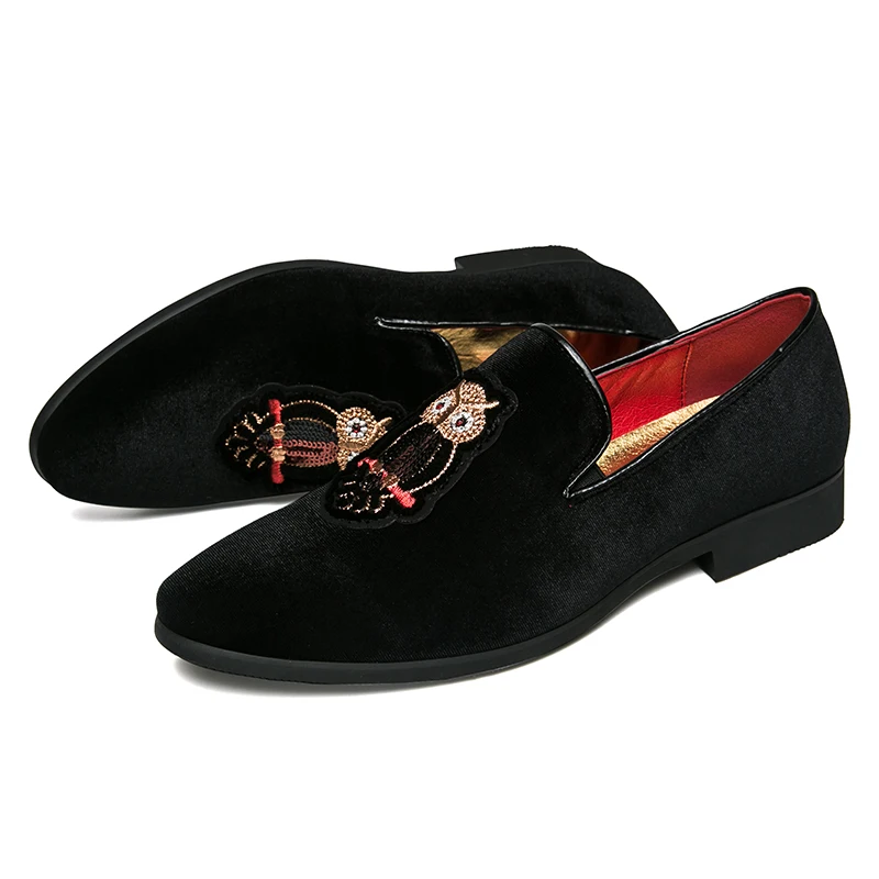 men spring summer suede leather loafers cool designer ballroom wedding male footwear animal evening fashion oxford shoes for men (7)