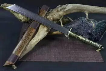 

82cm Handmade Sharp Folded Carbon Steel martial art Sword Kung Fu Dao Full Tang metal handle