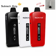 Cigarrillo electrónico Nokiva seco hierba vaporizador calefacción Control de temperatura 2200 mAh con pantalla OLED e cig kit