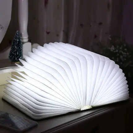 High-grade-wood-LED-book-light-portable-charging-lamp-USB-origami-creative-book-decoration-lamp-schoolgirl