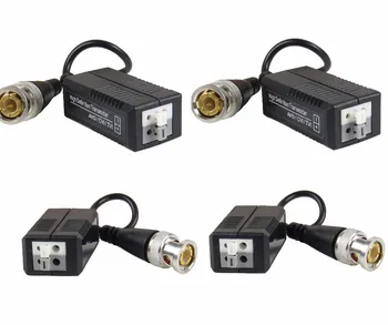 

STARAUDIO 2Pairs 4Pcs 1CH Black HD Passive Video Balun Analog AHD, HD-CVI, HD-TVI, Push-In Terminal SHD-213B