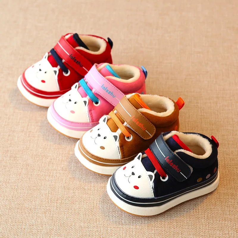 Новинка; зимняя теплая обувь для малышей; модные сапоги для малышей; хлопковая обувь для мальчиков и девочек; высокое качество
