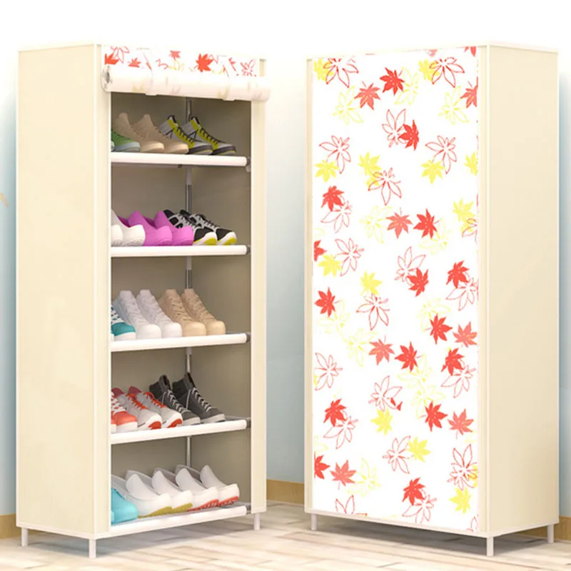 Maple Leaf Candy Color Shoe Racks Cabinet Shoes Rack Space Saver