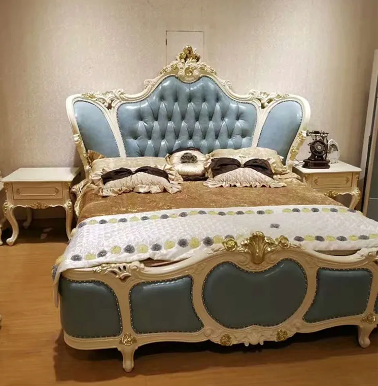 Мебель для спальни роскошная двуспальная кровать мебель в французском стиле