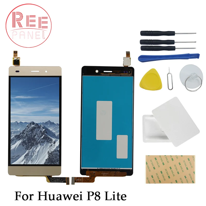 5 0 &quotЖК-дисплей для HUAWEI P8 Lite дисплей сенсорный экран Digitizer Замена ale-l21 p8lite L04