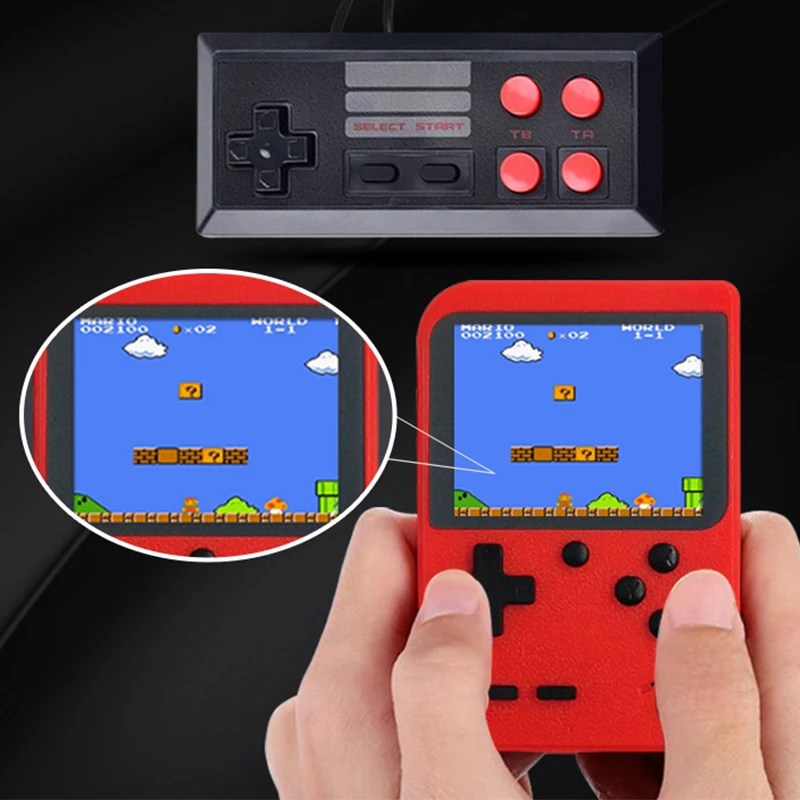Retro Game Console Player on TV Mini Handheld Game Console 8-Bit 3.0 Inch Built-in 400 Games Box Classic Retro Gamepad Gift Kid Retro Game Console Player on TV Mini Handheld Game Console 8-Bit 3.0 Inch Built-in 400 Games Box Classic Retro Gamepad Gift Kid