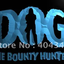 LC196-собака охотник за головами светодиодный неоновый свет вывеска домашний декор ремесла