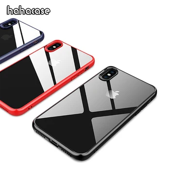 

1000pcs Shockproof Hard Acrylic + Back Soft TPU Bumper Case For iPhone XS Max XR X 8 7 Plus Corner Protection Clear Thin Cover