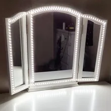 240 светодиодов косметическое зеркало туалетный зеркальный светильник с диммером источник питания для туалетного столика с ручным косметическим зеркалом светильник s