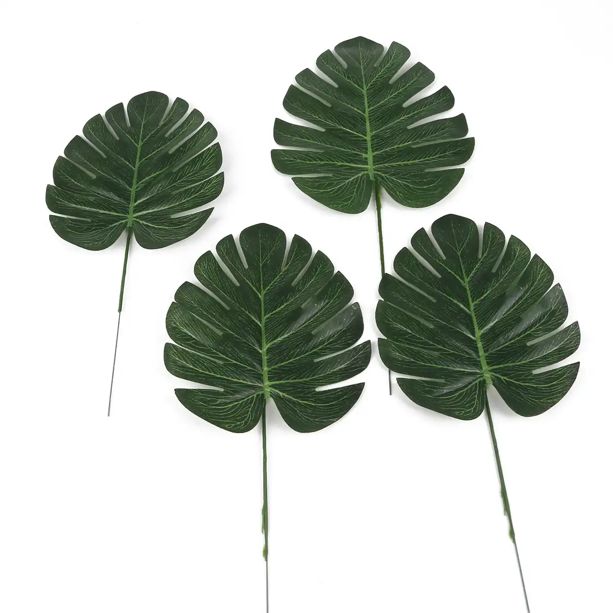 10 12 個人工熱帯モンステラヤシの葉シミュレーション葉ハワイためテーマパーティー家の庭の装飾偽の葉 人工植物 Aliexpress