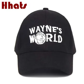 

WAYNES WORLD dad hat black letter embroidery Halloween Costume Party baseball cap adjustable trucker bone bonnet