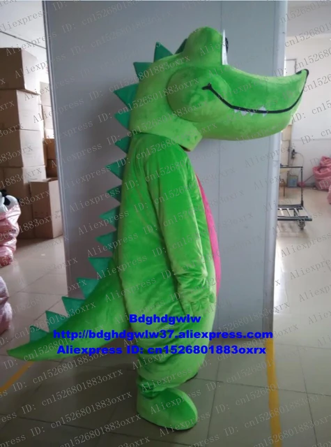  CostumeShine - Disfraz de mascota de cocodrilo verde para  adultos, hombres y mujeres, disfraz de dibujos animados de animales :  Deportes y Actividades al Aire Libre