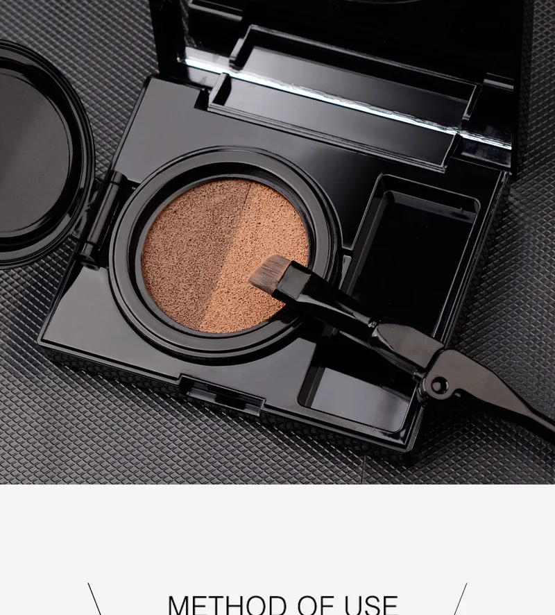 HOLD LIVE Eyebrow Cushion-cara Two Tone Gel Double Color Air Cushion Eyebrow Powder Palette With Brushes For Eyes Makeup (9)