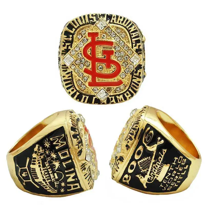 Promotion Price for Replica Newest Design2006 St.Louis Cardinals World Series Championship Ring -MOLINA Free Shipping | Украшения и