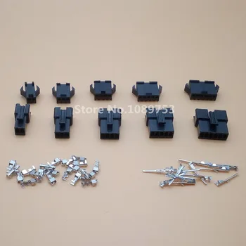 

50sets SM 2/3/4/5/6Pin 2.54 Female and Male JST 2.54MM SM2.54 Ternimal Connector