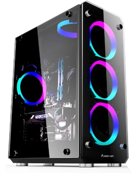 شراءCpu 15/i7 Ram 8/16 Gb Ssd 120 جيجابايت 21.5/23.6/27 بوصة Lcd Hd شاشة عرض حالة الكمبيوتر المكتبي Pc مع مياه التبريد