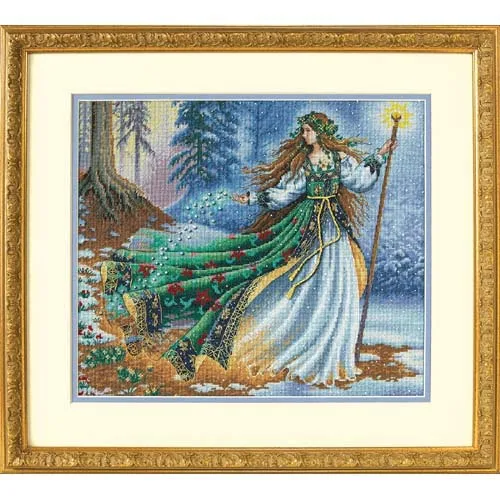 CS-1507 Cross Stitch Kit Woodland Enchantress dim 35173 fairy wizard witch.jpg