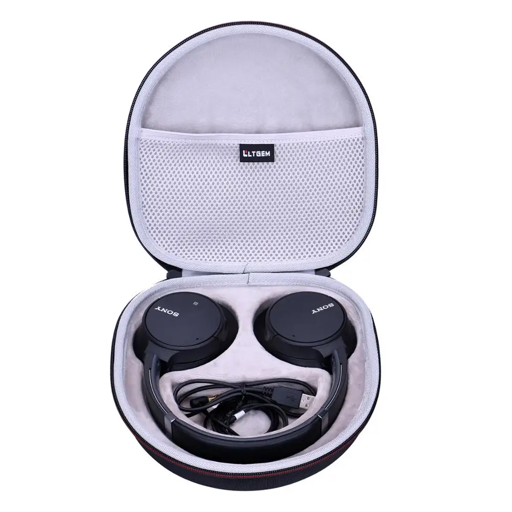 LTGEM EVA Black Carrying Hard Case for Sony Noise Cancelling Headphones WH CH700N