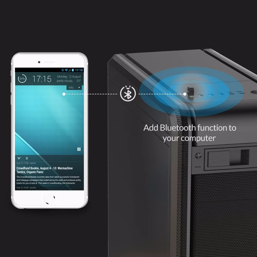 Беспроводной мини-адаптер ORICO USB Bluetooth 4,0 для портативных ПК, bluetooth-передатчик, адаптер для музыкального звукового приемника