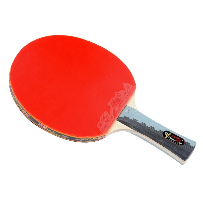 Double Fish 6A Expert Table Tennis Bat Ping Pong Racket 5 pure wood off