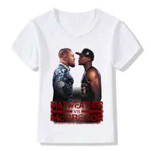 Floyd Mayweather Vs Conor McGregor/детская футболка детская повседневная одежда для бокса летние топы для мальчиков и девочек HKP5155
