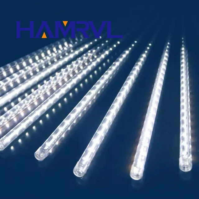 10pcs multi color 50cm meteor shower rain tubes 12v led christmas 12v led christmas lights