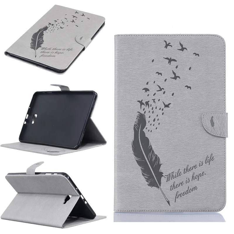 

SM-T585 T580 Tablet Case For Samsung Galaxy Tab A A6 10.1 2016 T580 T585 Case Cover with Stand Holder Wallet Funda+Film Gift