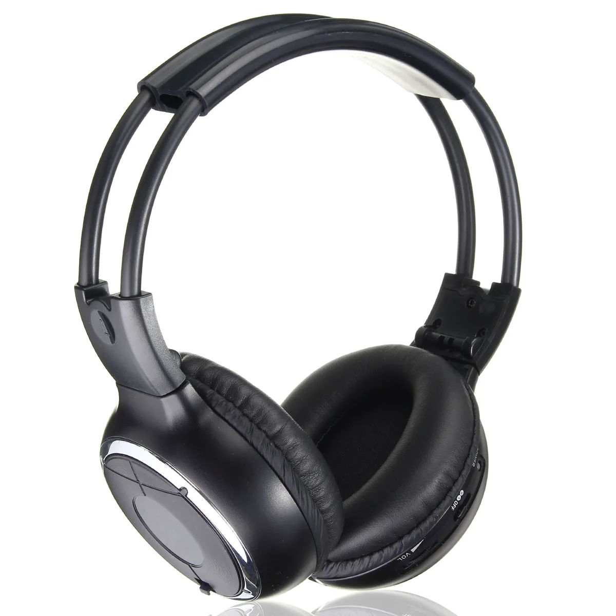 bilder für Universal SUV Auto Hinteren Drahtlosen IR kopfhörer Faltbare Stereo Headset Kopfhörer Zwei Kanal Für PC DVD bilder für Universal SUV Auto Hinteren Drahtlosen IR kopfhörer Faltbare Stereo Headset Kopfhörer Zwei Kanal Für PC DVD