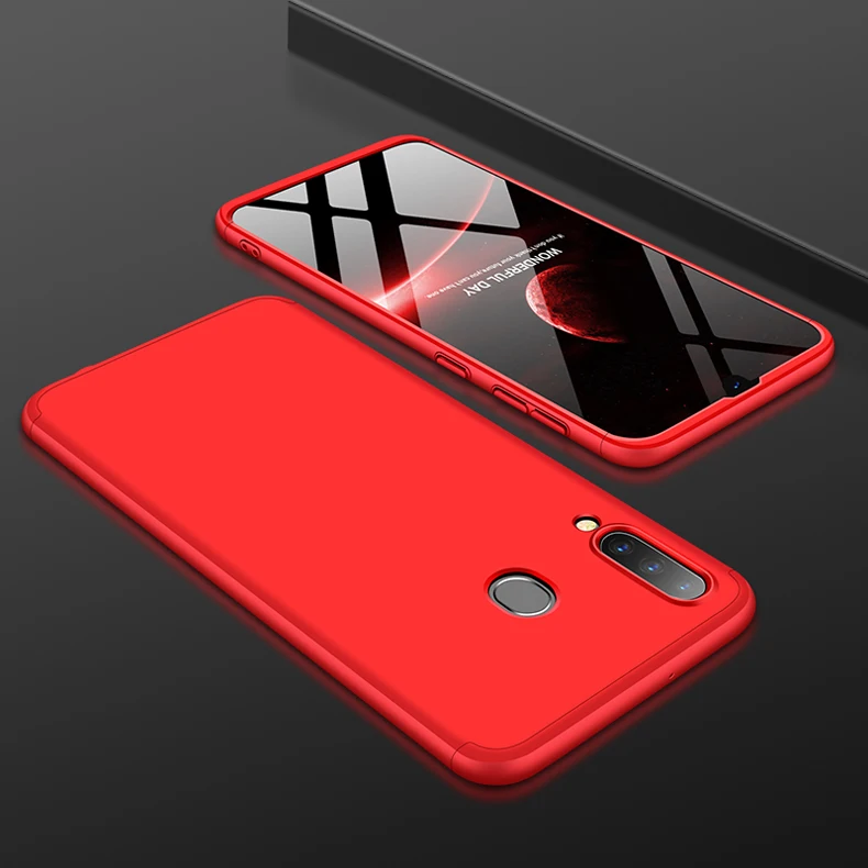 Для samsung Galaxy A30 чехол 360 полная защита противоударный 3in1 для samsung A50 A40 A20 A10 A30 S10 плюс S10e чехол для телефона чехол - Цвет: Red