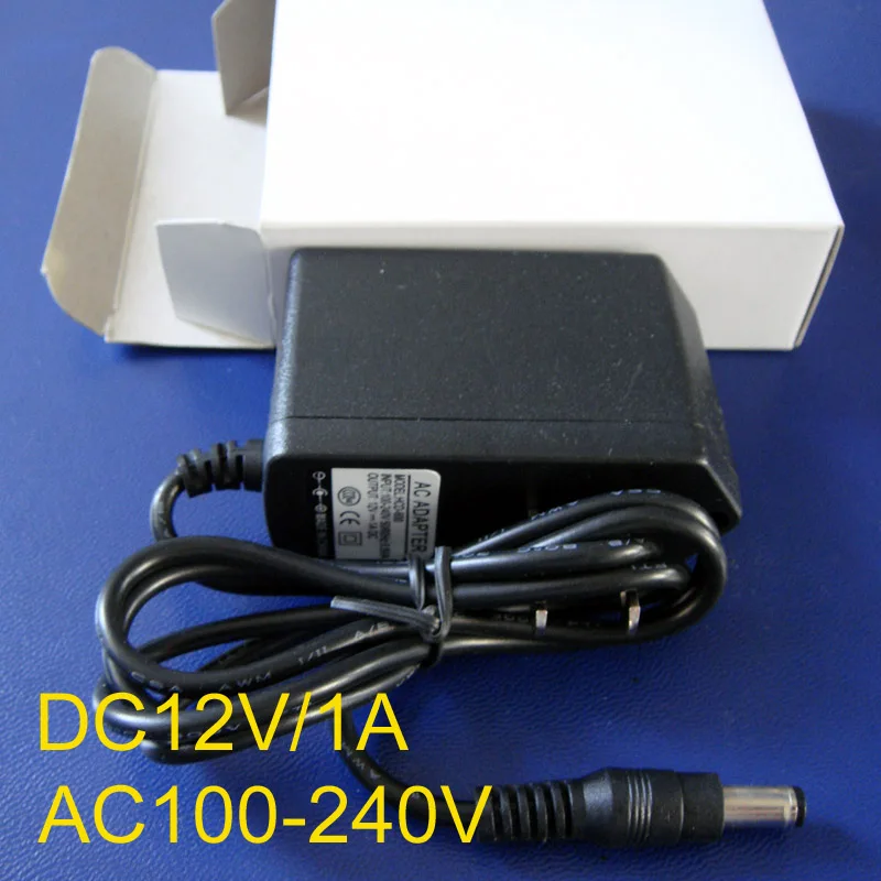Высококачественный AC100 240V to DC12V 1A конвертер адаптер импульсный источник питания
