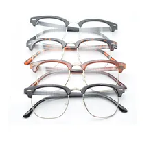 4 стиля, современные модные очки, милый дизайн, Ретро стиль, унисекс, полуоправа, прозрачные линзы, очки, умник, очки в духе гиков, очки