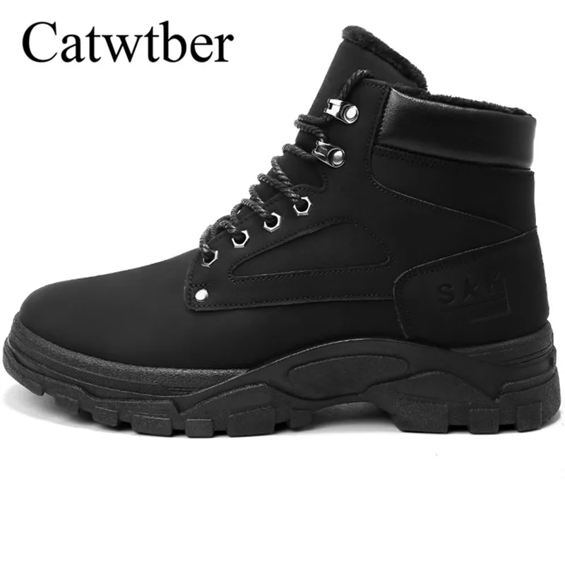 

Catwtber Winter Super Warm Comfortable Snow Boots Men Sneakers Boots High-top Non-slip Fashion Men Shoes Zapatillas de deporte