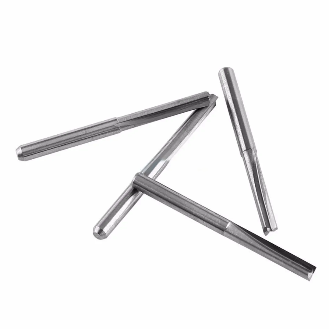 10pcs/lots New 3.175mm 22mm Carbide 2 Flute End Mill CNC Router Bit Milling Cutter