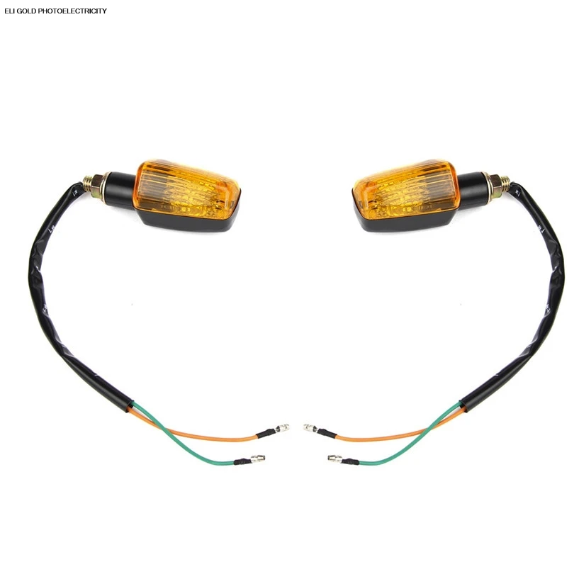 

2 pcs Motorcycle Turn Signals Light Not LED Lights Indicators Flasher