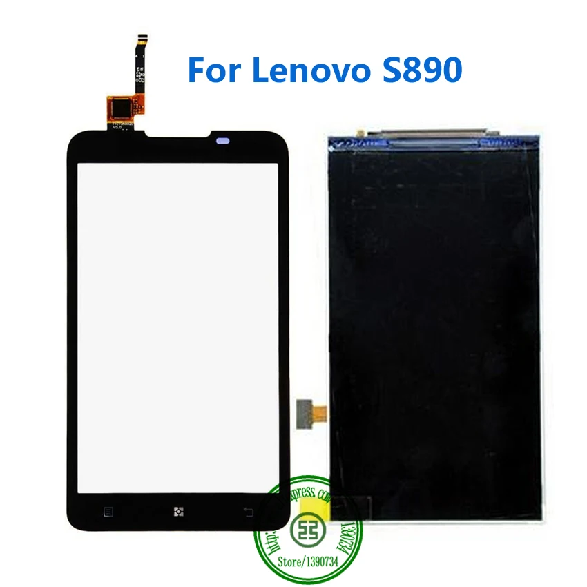 

HIgh Quality Working Black Touch Screen Digitizer + LCD Display For Lenovo S890 Mobile Phone Replacement Parts