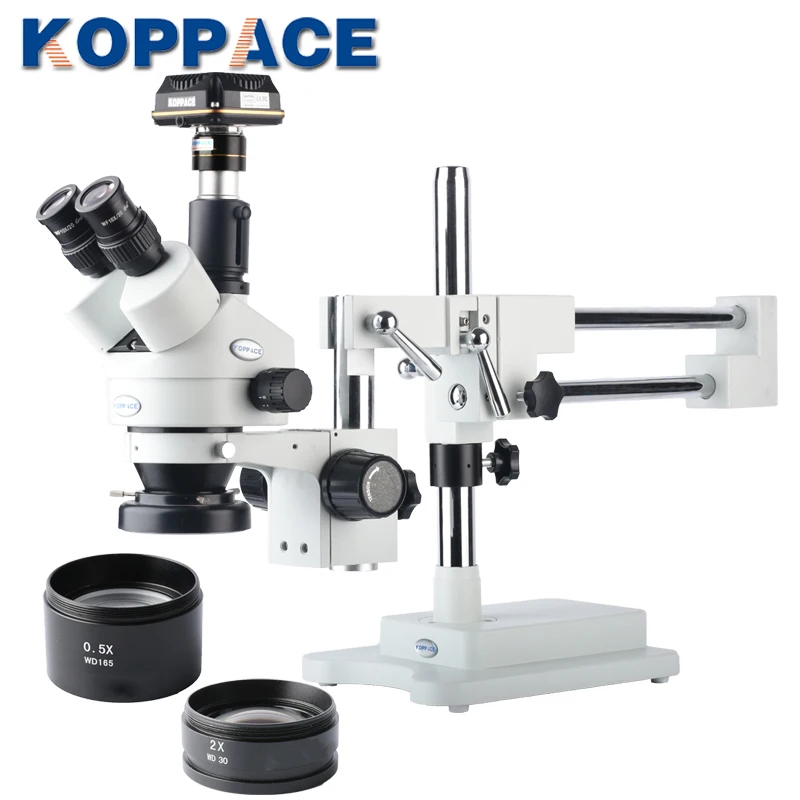 Тринокулярный стереомикроскоп KOPPACE 3 5x 90X монокулярный микроскоп 10 миллионов