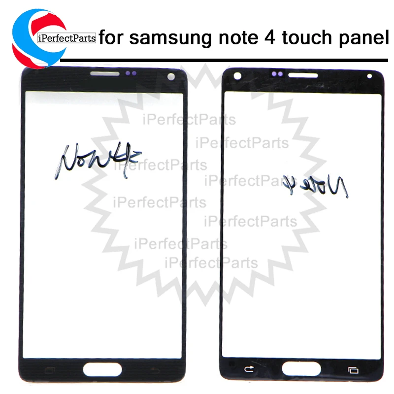 Для samsung Galaxy Note 4 Передняя стеклянная линза сенсорная панель для N910 N9100 N910S N910C N910F |