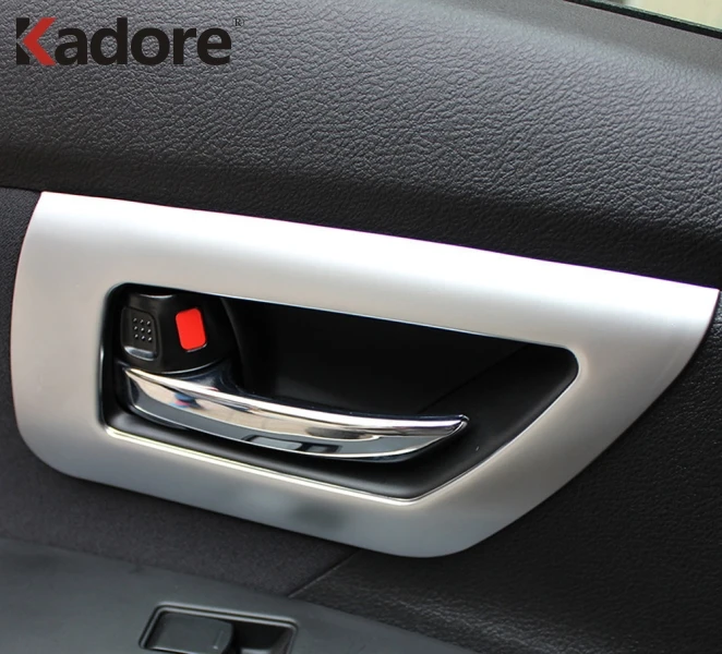 Protector de bisel para puerta de coche Kadore para Mitsubishi ASX Outlander Sport 2013 2014 2015 ABS mate 4 piezas//set