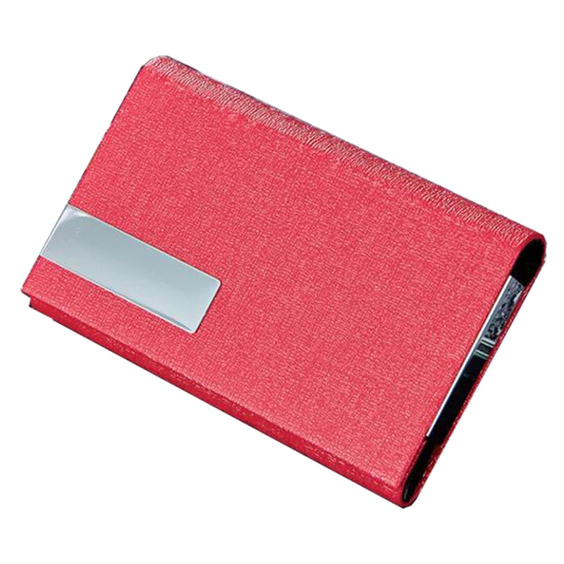 

Magnetic lock Card Holder Metal Bussiness Namecard Case ID Card Bank Card Holder Box Organizer Wallet
