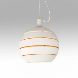 Современный минималистский белый люстра Личность Творческая мяч арт люстра Nordic одной головы гостиная спальня декоративные