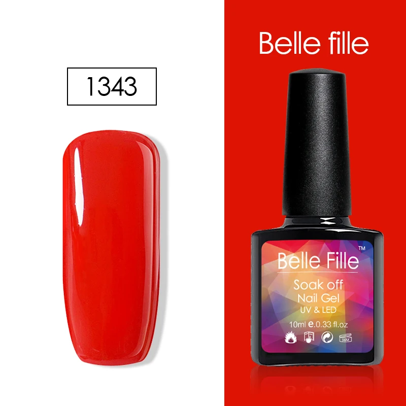 Belle Fille 10 мл гель Краски Цвет Топ базы блеск клей для ногтей UV лак голографическая