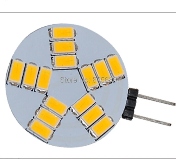 

High quality G4 15 SMD 5730 5W 480lm G4 reading light AC/DC12V G4 led light warm white or white led bulb lamp
