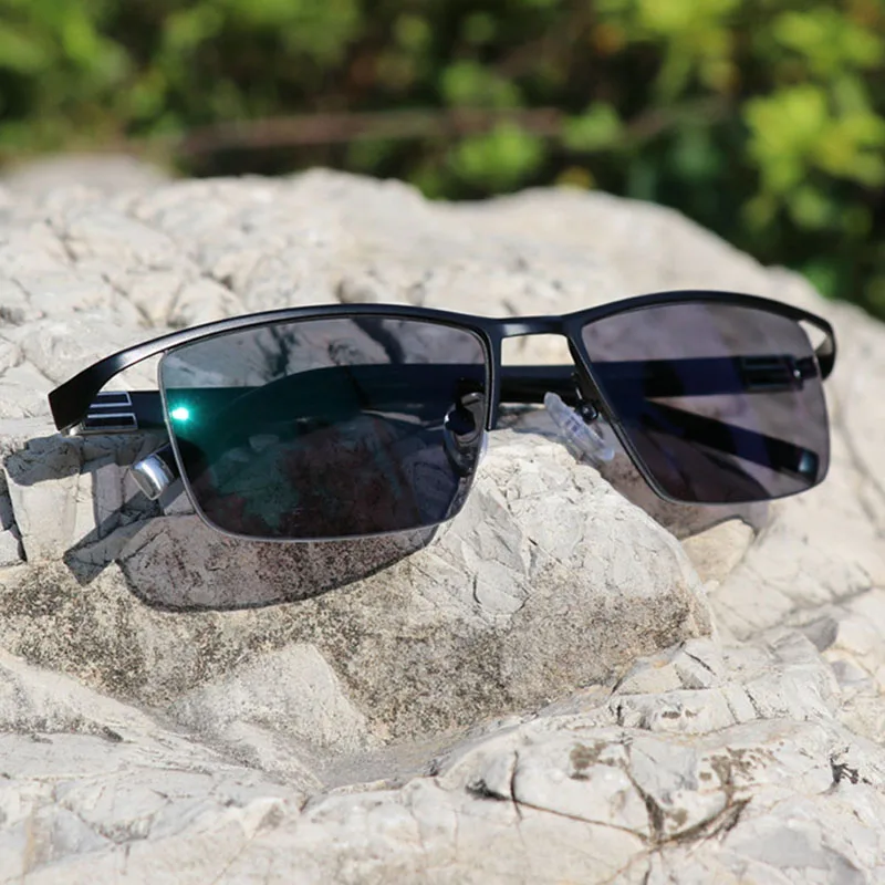 Fashion neutral reading glasses multi-focus progressive reading glasses transition sun optical color changing glasses