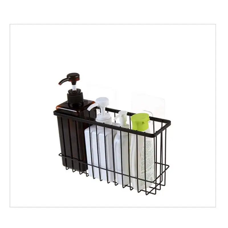 Nordic Style Household Iron Art Storage Basket Office Desk Toiletry Kitchen Bedroom Sundries Snacks Bathroom Storage Baskets