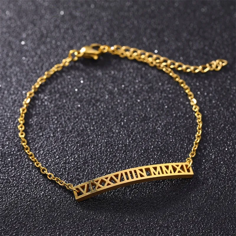 

Personalized Custom Name Bracelet Handmade Women Kids Jewelry Stainless Steel Engraved Handwriting Love Charms Bracelets Bangles