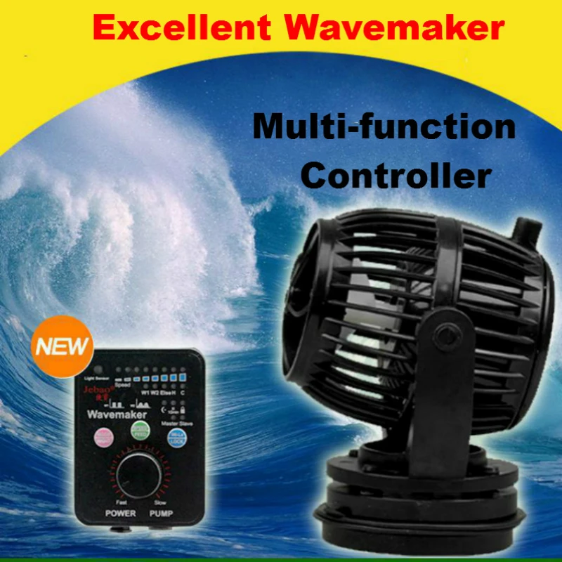 

10W Aquarium Wireless Linkage Wireless Master/slave Control Wave Maker Pump Fish Tank Propeller Design Water Pump Flow Maker