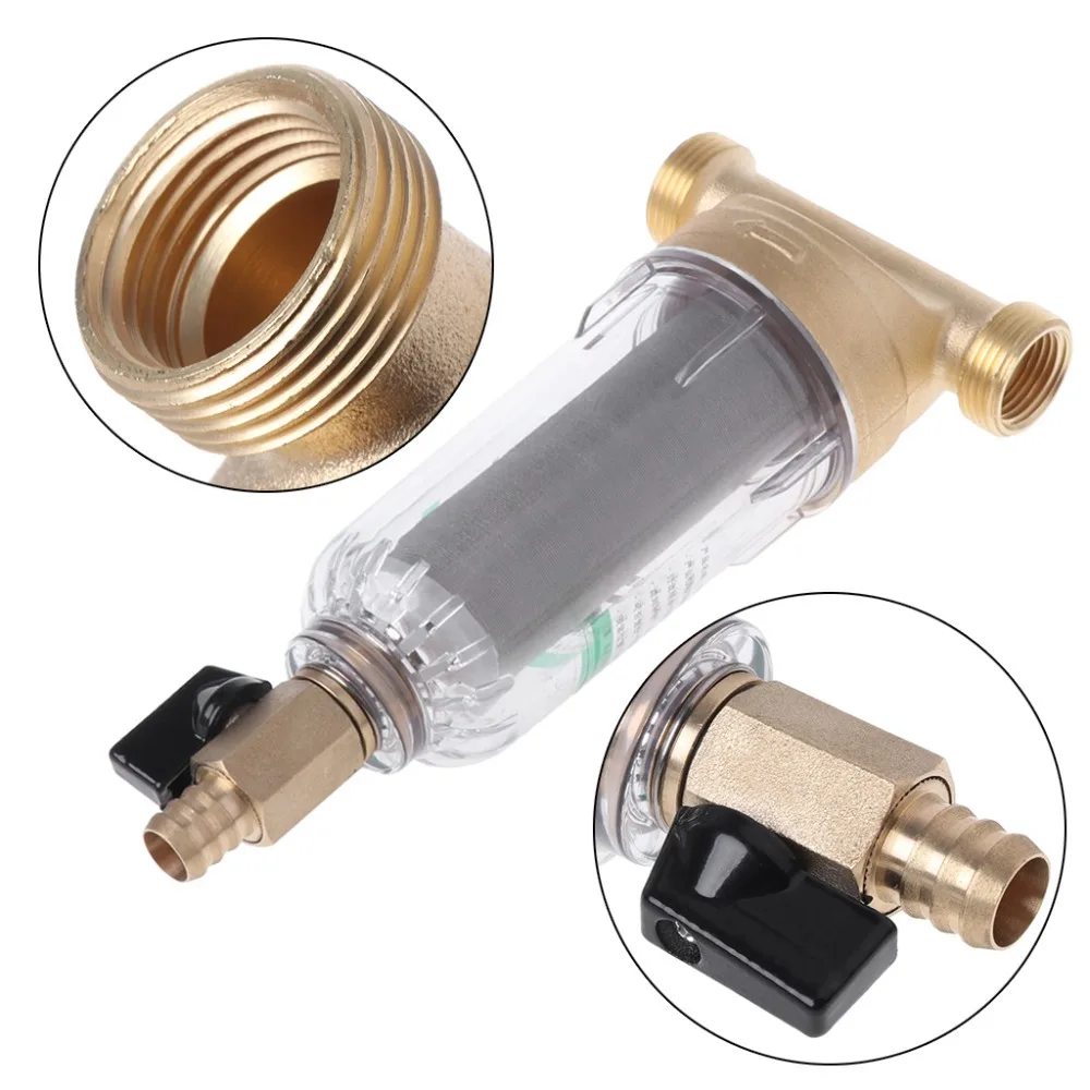 

1 " inch interface Copper Port Cleaner Filter Household Whole House Water Filter Pipes Central Water Purifier Descaling