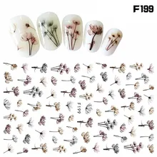 Тисненая 3D наклейка для ногтей s Цветущая наклейка с цветком наклейки клей Маникюр украшение дизайн ногтей аксессуары Прямая поставка Горячая